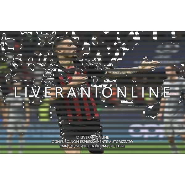 Rade Krunic (Milan) esulta dopo il gol del 2 a 0 Milan vs Salisburgo Milano 02-11-2022 Stadio Giuseppe Meazza - San Siro UEFA Champions League fase a gironi gruppo E - 6a giornata foto Roberto Garavaglia/ag. Aldo Liverani sas