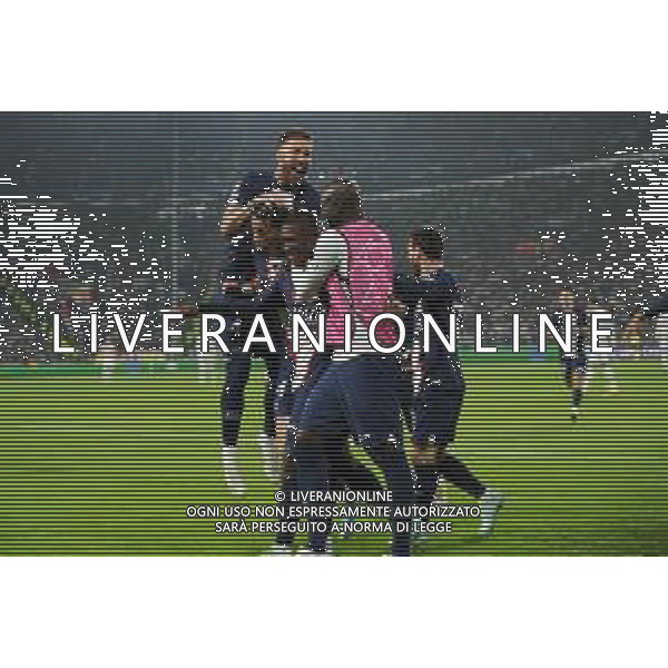 Torino 02.11.2022 Stadio Allianz Stadium ©Manuela Viganti/Agenzia Aldo Liverani Juventus vs Paris Saint Germain Champions League 2022/2023 Gruppo H Giornata 6 di 6 Nella foto: esultanza paris saint germain dopo il gol di nuno mendes / AGENZIA ALDO LIVERANI SAS