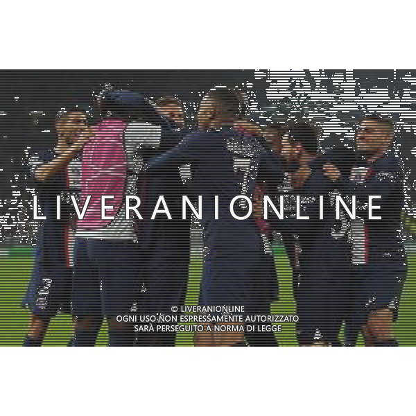 Torino 02.11.2022 Stadio Allianz Stadium ©Manuela Viganti/Agenzia Aldo Liverani Juventus vs Paris Saint Germain Champions League 2022/2023 Gruppo H Giornata 6 di 6 Nella foto: esultanza paris saint germain dopo il gol di nuno mendes / AGENZIA ALDO LIVERANI SAS