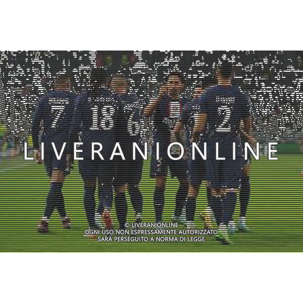 Torino 02.11.2022 Stadio Allianz Stadium ©Manuela Viganti/Agenzia Aldo Liverani Juventus vs Paris Saint Germain Champions League 2022/2023 Gruppo H Giornata 6 di 6 Nella foto: esultanza paris saint germain dopo il gol di nuno mendes / AGENZIA ALDO LIVERANI SAS