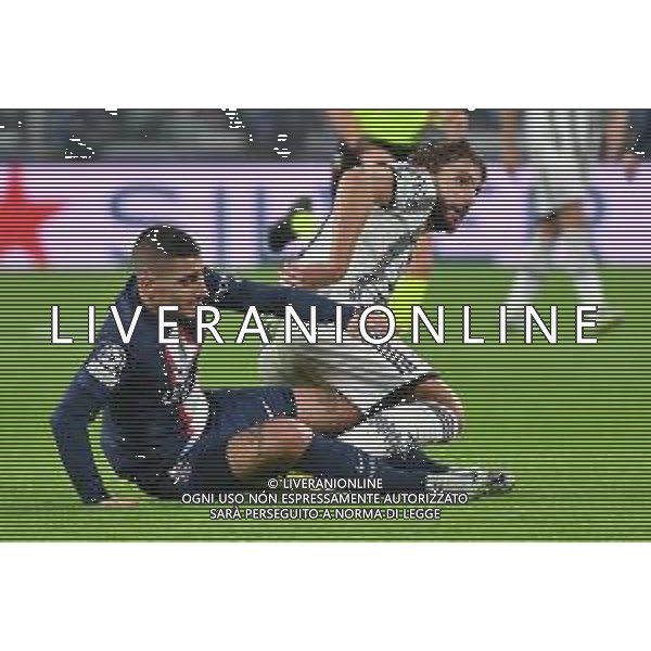 Torino 02.11.2022 Stadio Allianz Stadium ©Manuela Viganti/Agenzia Aldo Liverani Juventus vs Paris Saint Germain Champions League 2022/2023 Gruppo H Giornata 6 di 6 Nella foto: Marco verratti e manuel locatelli / AGENZIA ALDO LIVERANI SAS