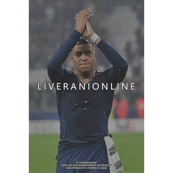 Torino 02.11.2022 Stadio Allianz Stadium ©Manuela Viganti/Agenzia Aldo Liverani Juventus vs Paris Saint Germain Champions League 2022/2023 Gruppo H Giornata 6 di 6 Nella foto: kylian mbappe\' esulta a fine gara / AGENZIA ALDO LIVERANI SAS
