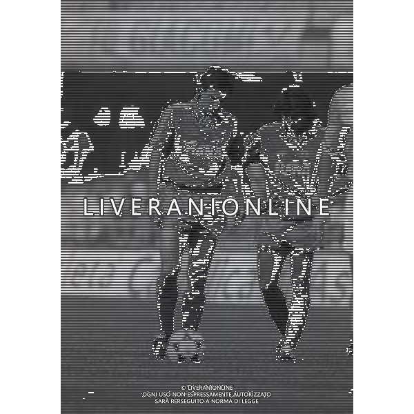 24-09-1989 VERONA-CAMPIONATO DI SERIE A VERONA-LAZIO 1-1 NELLA FOTO MARINOMAGRIN E DAVIDE PELLEGRINI AG ALDO LIVERANI SAS