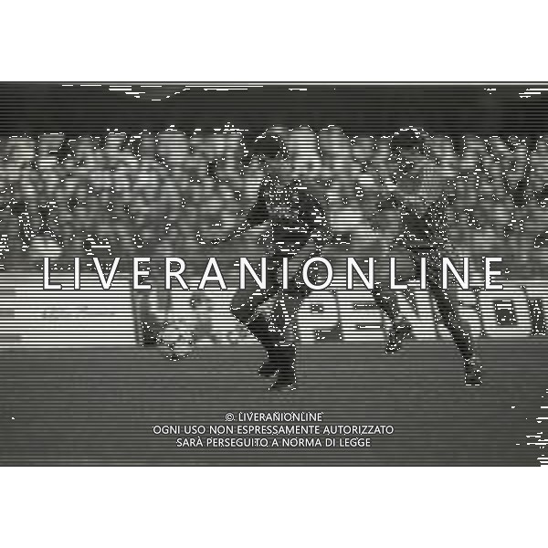 26-11-1989 VERONA CAMPIONATO DI CALCIO SERIE A VERONA-ROMA 2-2 NELLA FOTO RUGGIERO RIZZITELLI E ERNESTO CALISTI AG ALDO LIVERANI SAS 