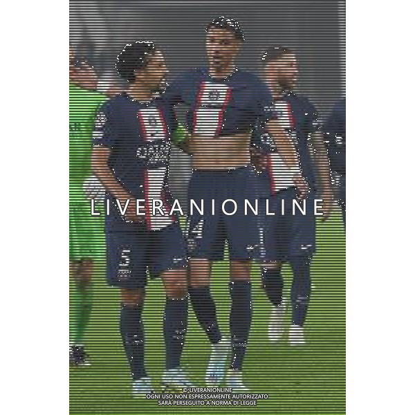 Torino 02.11.2022 Stadio Allianz Stadium ©Manuela Viganti/Agenzia Aldo Liverani Juventus vs Paris Saint Germain Champions League 2022/2023 Gruppo H Giornata 6 di 6 Nella foto: Marquinhos-Hugo Ekitike / AGENZIA ALDO LIVERANI SAS