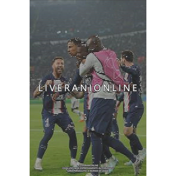 Torino 02.11.2022 Stadio Allianz Stadium ©Manuela Viganti/Agenzia Aldo Liverani Juventus vs Paris Saint Germain Champions League 2022/2023 Gruppo H Giornata 6 di 6 Nella foto: esultanza paris saint germain dopo il gol di nuno mendes / AGENZIA ALDO LIVERANI SAS