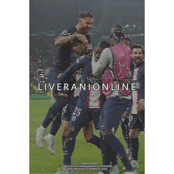 Torino 02.11.2022 Stadio Allianz Stadium ©Manuela Viganti/Agenzia Aldo Liverani Juventus vs Paris Saint Germain Champions League 2022/2023 Gruppo H Giornata 6 di 6 Nella foto: esultanza paris saint germain dopo il gol di nuno mendes / AGENZIA ALDO LIVERANI SAS