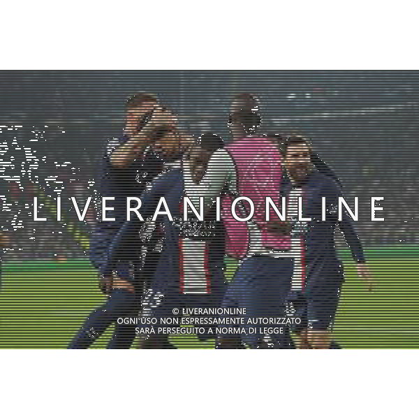 Torino 02.11.2022 Stadio Allianz Stadium ©Manuela Viganti/Agenzia Aldo Liverani Juventus vs Paris Saint Germain Champions League 2022/2023 Gruppo H Giornata 6 di 6 Nella foto: esultanza paris saint germain dopo il gol di nuno mendes / AGENZIA ALDO LIVERANI SAS