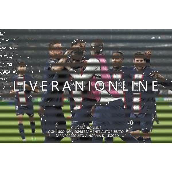 Torino 02.11.2022 Stadio Allianz Stadium ©Manuela Viganti/Agenzia Aldo Liverani Juventus vs Paris Saint Germain Champions League 2022/2023 Gruppo H Giornata 6 di 6 Nella foto: esultanza paris saint germain dopo il gol di nuno mendes / AGENZIA ALDO LIVERANI SAS