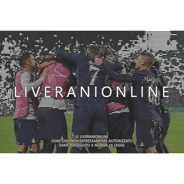Torino 02.11.2022 Stadio Allianz Stadium ©Manuela Viganti/Agenzia Aldo Liverani Juventus vs Paris Saint Germain Champions League 2022/2023 Gruppo H Giornata 6 di 6 Nella foto: esultanza paris saint germain dopo il gol di nuno mendes / AGENZIA ALDO LIVERANI SAS