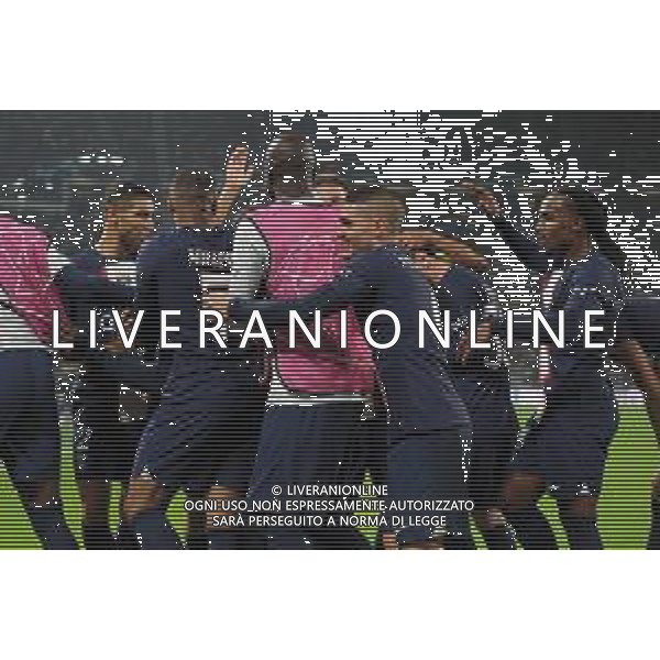 Torino 02.11.2022 Stadio Allianz Stadium ©Manuela Viganti/Agenzia Aldo Liverani Juventus vs Paris Saint Germain Champions League 2022/2023 Gruppo H Giornata 6 di 6 Nella foto: esultanza paris saint germain dopo il gol di nuno mendes / AGENZIA ALDO LIVERANI SAS