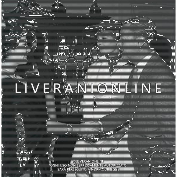 RETROSPETTIVA CESTTA GRECO ATTRICE NELLA FOTO GRECO COSETTA A ROMA NELL\'ANNO 1955 CON IL REGISTA SANDRO PALLAVICINI AG ALDO LIVERANI SAS