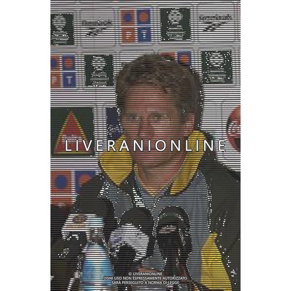 MILANO,26-08-02 DFP/FOTO GIORGIO RAVEZZANI STADIO MEAZZA : CONFERENZA STAMPA LASZLO BOLONI ALLENATORE SPORTING LISBONA AG ALDO LIVERANI SAS