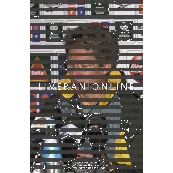 MILANO,26-08-02 DFP/FOTO GIORGIO RAVEZZANI STADIO MEAZZA : CONFERENZA STAMPA LASZLO BOLONI ALLENATORE SPORTING LISBONA AG ALDO LIVERANI SAS