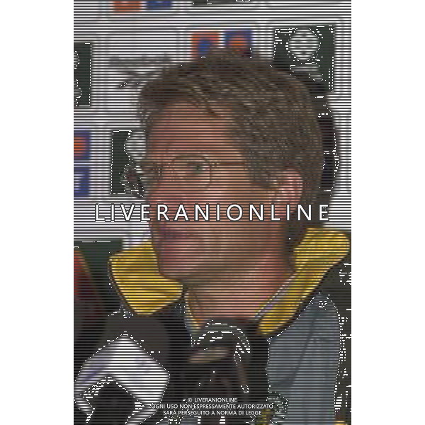 MILANO,26-08-02 DFP/FOTO GIORGIO RAVEZZANI STADIO MEAZZA : CONFERENZA STAMPA LASZLO BOLONI ALLENATORE SPORTING LISBONA AG ALDO LIVERANI SAS
