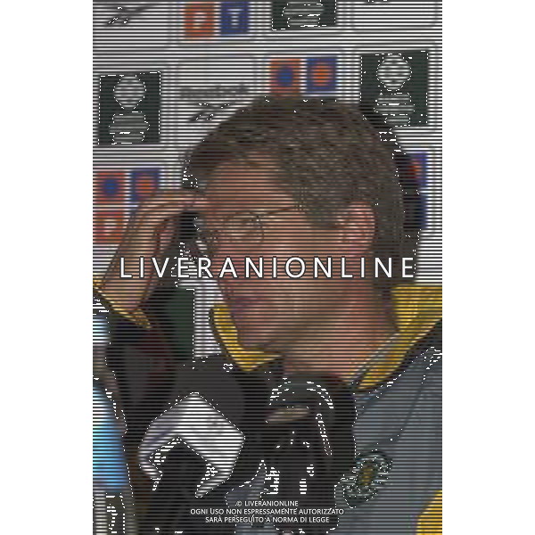 MILANO,26-08-02 DFP/FOTO GIORGIO RAVEZZANI STADIO MEAZZA : CONFERENZA STAMPA LASZLO BOLONI ALLENATORE SPORTING LISBONA AG ALDO LIVERANI SAS