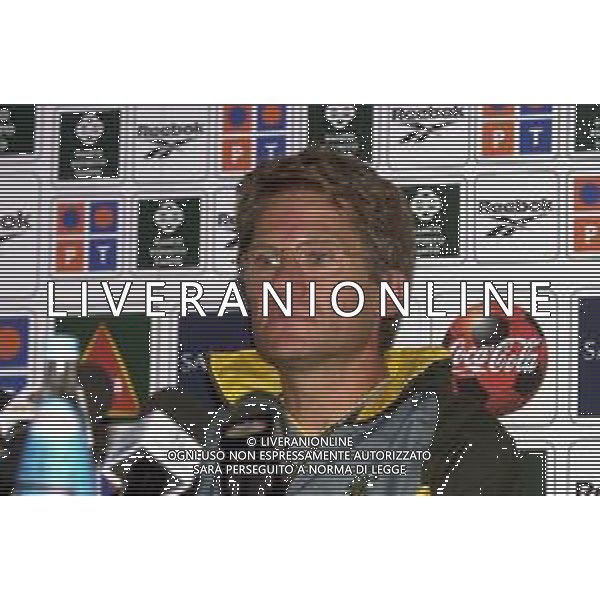 MILANO,26-08-02 DFP/FOTO GIORGIO RAVEZZANI STADIO MEAZZA : CONFERENZA STAMPA LASZLO BOLONI ALLENATORE SPORTING LISBONA AG ALDO LIVERANI SAS