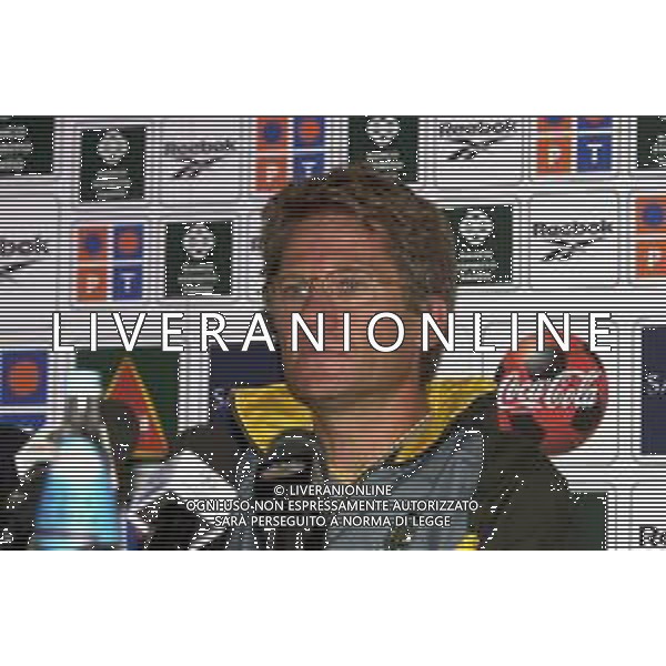 MILANO,26-08-02 DFP/FOTO GIORGIO RAVEZZANI STADIO MEAZZA : CONFERENZA STAMPA LASZLO BOLONI ALLENATORE SPORTING LISBONA AG ALDO LIVERANI SAS