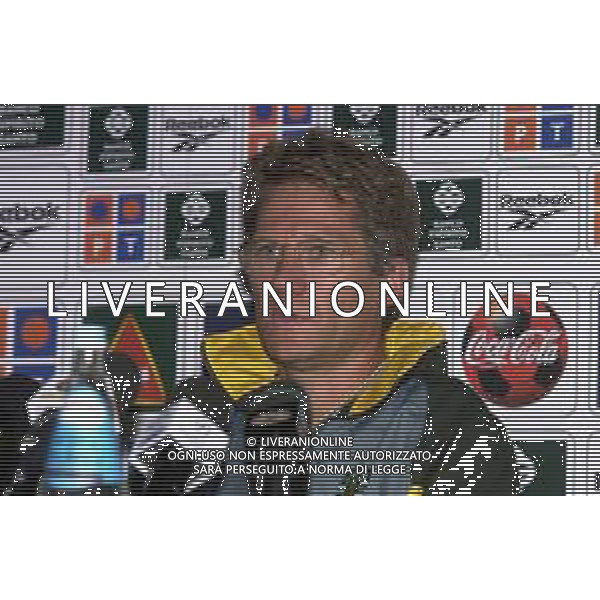 MILANO,26-08-02 DFP/FOTO GIORGIO RAVEZZANI STADIO MEAZZA : CONFERENZA STAMPA LASZLO BOLONI ALLENATORE SPORTING LISBONA AG ALDO LIVERANI SAS