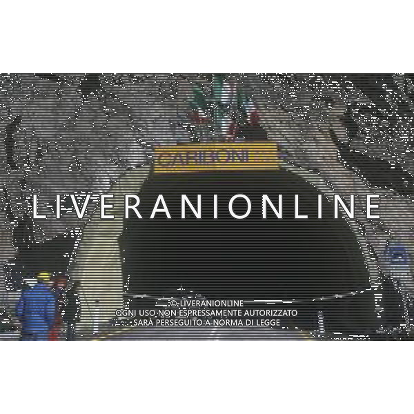 1987 VALTELLINA INAUGURAZIONE GALLERIA PER BORMIO DOPO L\'ALLUVIONE NELLA FOTOL\'INAUGURAZIONE DELLA GALLERIA PER BORMIO DOPO L\'ALLUVIONE AG ALDO LIVERANI SAS