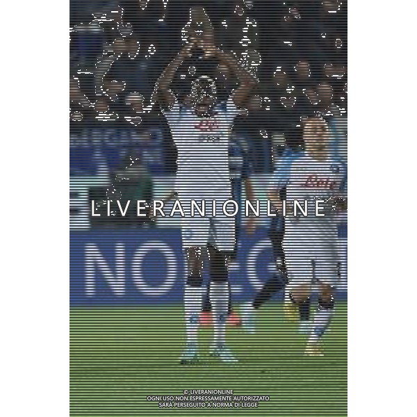 Victor Osimhen (Napoli) esulta dopo il gol dell\'1 a 1 Atalanta vs Napoli Bergamo 05-11-2022 Gewiss Stadium - Stadio Atleti Azzurri d\'Italia Campionato Serie A TIM - 13a giornata foto Roberto Garavaglia/ag. Aldo Liverani sas