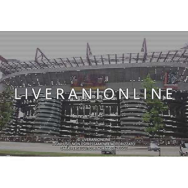 03-05-2002 MILANO STADIO GIUSEPPE MEAZZA NELLA FOTO LO STADIO GIUSEPPE MEAZZA OSPITA LA FINALE DI CHAMPIONS LEAGUE BAYERN MONACO-VALENCIA AG ALDO LIVERANI SAS