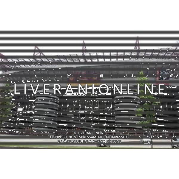 03-05-2002 MILANO STADIO GIUSEPPE MEAZZA NELLA FOTO LO STADIO GIUSEPPE MEAZZA OSPITA LA FINALE DI CHAMPIONS LEAGUE BAYERN MONACO-VALENCIA AG ALDO LIVERANI SAS