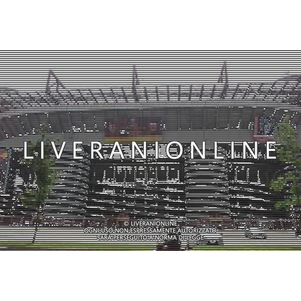 03-05-2002 MILANO STADIO GIUSEPPE MEAZZA NELLA FOTO LO STADIO GIUSEPPE MEAZZA OSPITA LA FINALE DI CHAMPIONS LEAGUE BAYERN MONACO-VALENCIA AG ALDO LIVERANI SAS