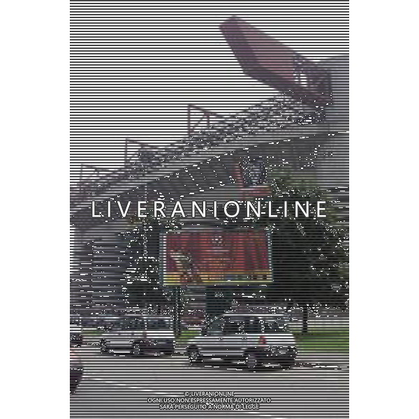 03-05-2002 MILANO STADIO GIUSEPPE MEAZZA NELLA FOTO LO STADIO GIUSEPPE MEAZZA OSPITA LA FINALE DI CHAMPIONS LEAGUE BAYERN MONACO-VALENCIA AG ALDO LIVERANI SAS