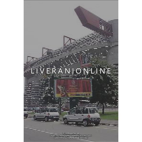 03-05-2002 MILANO STADIO GIUSEPPE MEAZZA NELLA FOTO LO STADIO GIUSEPPE MEAZZA OSPITA LA FINALE DI CHAMPIONS LEAGUE BAYERN MONACO-VALENCIA AG ALDO LIVERANI SAS