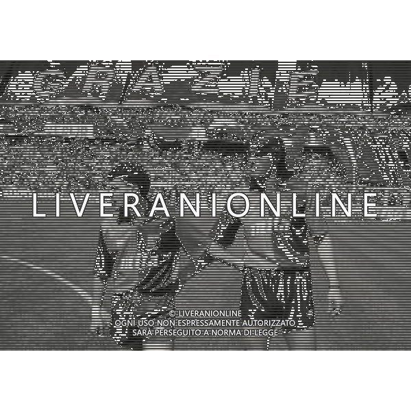 26-05-1991 GENOVA CAMPIONATO DI CALCIO SERIE A GENOA-JUVENTUS 2-0 NELLA FOTO THOMAS SKUHRAVY E CARLOS AGUILERA AG ALDO LIVERANI SAS