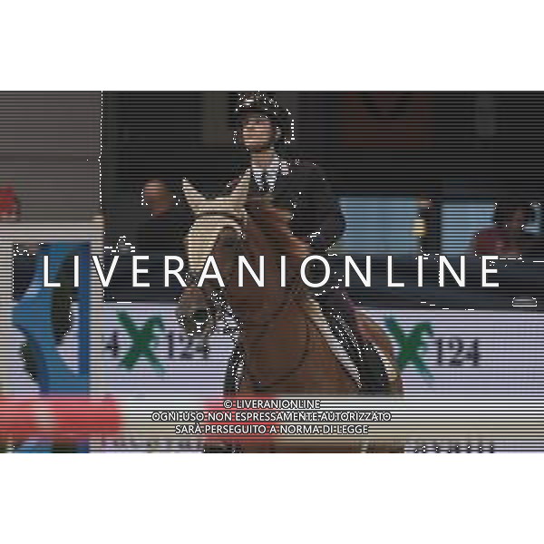 Filippo Marco Bologni riding Diplomat in azione durante il CSI5-W FEI Longines World Cup in occasione del Verona Jumping 2022, 5 Novembre 2022, Pala Volkswagen, Verona, Italy ©Roberto Tommasini / AGENZIA ALDO LIVERANI SAS
