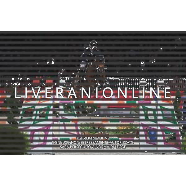 Denis Lynch su GC Chopin Bushi in azione durante il CSI5-W FEI Longines World Cup in occasione del Verona Jumping 2022, 5 Novembre 2022, Pala Volkswagen, Verona, Italy ©Roberto Tommasini / AGENZIA ALDO LIVERANI SAS