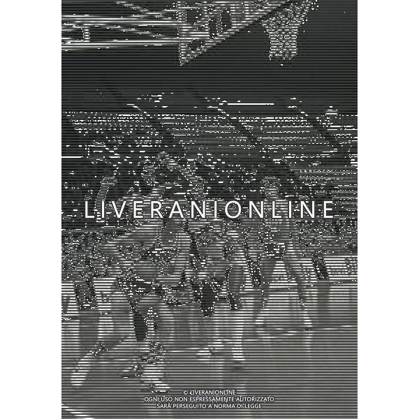 1980-1981 MILANO CAMPIONATO DI BASKET SERIE A 1 BILLY MILANO-ACQUA FERRARELLE RIETI NELLA FOTO vittorio gallinari AG ALDO LIVERANI SAS