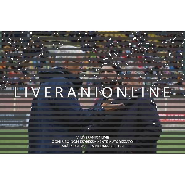 Catanzaro-Crotone Serie C 2022-2023. November 6, 2022 at Stadio Nicola Ceravolo In pic: il presidente FLORIANO NOTO e GIANNI E RAFFAELE VRENNA ©Andrea Rosito / AGENZIA ALDO LIVERANI SAS