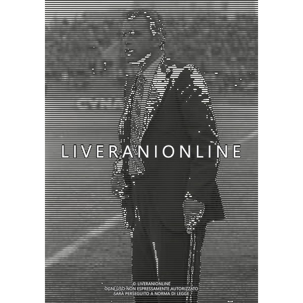 04-04-1984 BRESCIA QUALIFICAZIONE EUROPEI UNDER 21 GARA DI RITORNO ITALIA UNDER 21 -ALBANIA UNDER 21-RISLUTATO 1-0 NELLA FOTO RAMAZAN RRAGAMI ALLENATORE ALBANIA UNDER 21 AG ALDO LIVERANI SAS