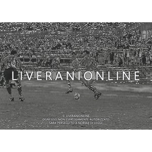 04-04-1984 BRESCIA QUALIFICAZIONE EUROPEI UNDER 21 GARA DI RITORNO ITALIA UNDER 21 -ALBANIA UNDER 21-RISLUTATO 1-0 NELLA FOTO ROBERTO GALIA E MASSIMO MAURO AG ALDO LIVERANI SAS