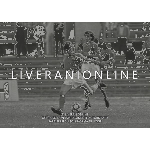 04-04-1984 BRESCIA QUALIFICAZIONE EUROPEI UNDER 21 GARA DI RITORNO ITALIA UNDER 21 -ALBANIA UNDER 21-RISLUTATO 1-0 NELLA FOTO BENIAMINO VIGNOLA AG ALDO LIVERANI SAS