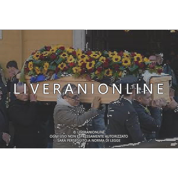 TVRG Funerale Boiocchi Milano 07-11-2022 Funerale di Vittorio Boiocchi presso la chiesa di San Materno a Figino foto agenzia Aldo Liverani sas