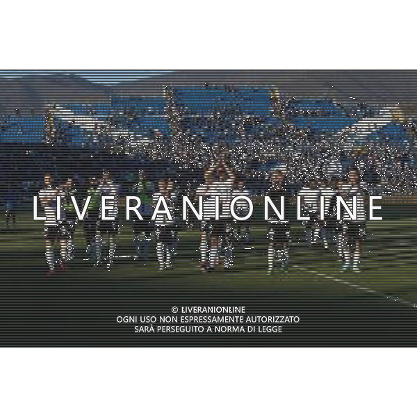 giocatori esultano sotto la curva dei tifosi a fine gara BRESCIA - ASCOLI CAMPIONATO CALCIO SERIE B 05.11.2022 ©GIAMPIETRI PAOLO / AGENZIA ALDO LIVERANI SAS
