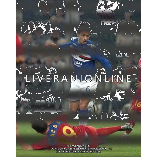 SAMPDORIA-STEAUA BUCAREST COPPA UEFA 3/11/2005 NELLA FOTO PISANO-IACOB AGENZIA ALDO LIVERANI