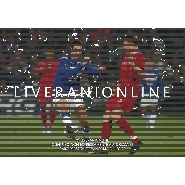 SAMPDORIA-STEAUA BUCAREST COPPA UEFA 3/11/2005 NELLA FOTO LAMBERTO ZAULI AGENZIA ALDO LIVERANI