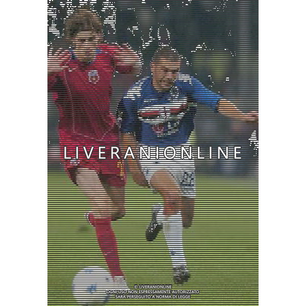 SAMPDORIA-STEAUA BUCAREST COPPA UEFA 3/11/2005 NELLA FOTO TONETTO MAX AGENZIA ALDO LIVERANI