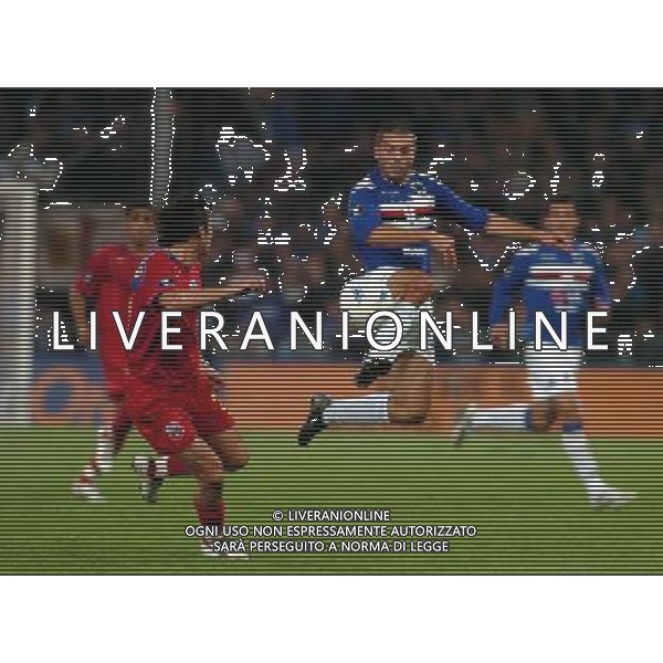 SAMPDORIA-STEAUA BUCAREST COPPA UEFA 3/11/2005 NELLA FOTO TONETTO AGENZIA ALDO LIVERANI