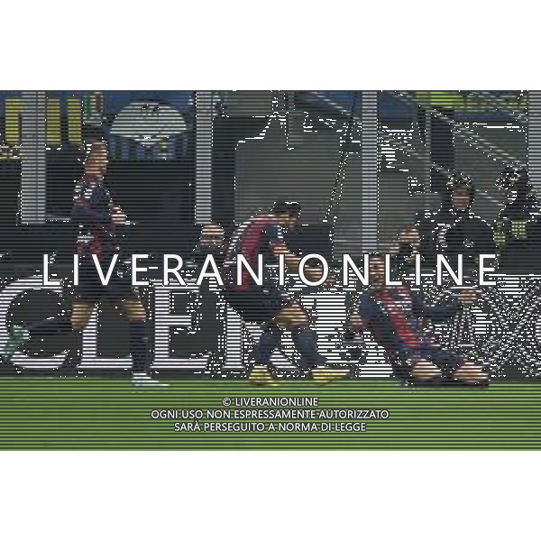esultanza Bologna dopo il gol dell\'1 a 0 Inter vs Bologna Milano 09-11-2022 Stadio Giuseppe Meazza - San Siro Campionato Serie A TIM - 14a giornata foto Roberto Garavaglia/ag. Aldo Liverani sas / AGENZIA ALDO LIVERANI SAS