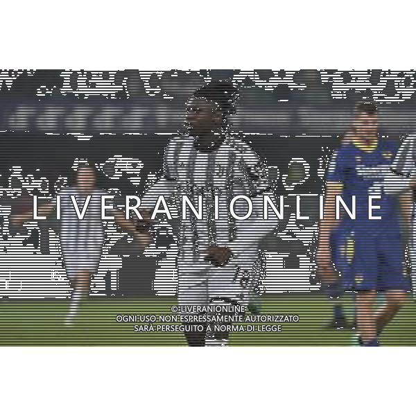 TVRG Moise Kean (Juventus) esulta dopo il gol dell\'1 a 0 Hellas Verona vs Juventus Verona 10-11-2022 Stadio Marcantonio Bentegodi Campionato Serie A TIM - 14a giornata foto Roberto Garavaglia/ag. Aldo Liverani sas / AGENZIA ALDO LIVERANI SAS