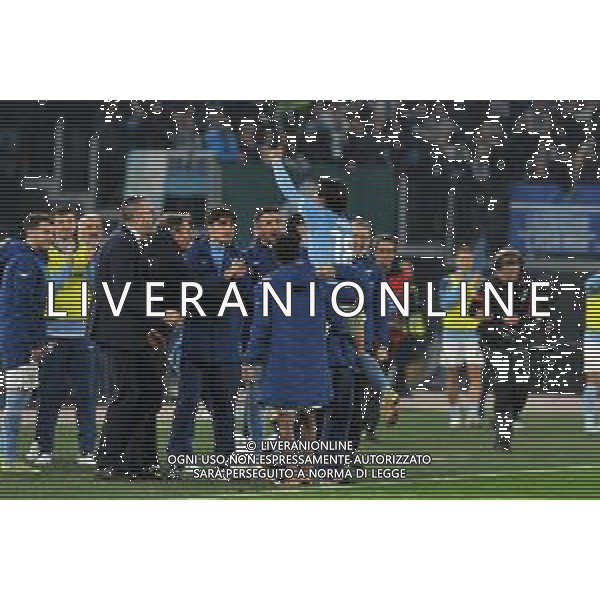 Lazio vs Monza Campionato Serie A TIM - 14 Giornata Stadio Olimpico - Roma 10-11-2022 nella foto Esultanza Romero con la panchina ©Federico gaetano / AGENZIA ALDO LIVERANI SAS