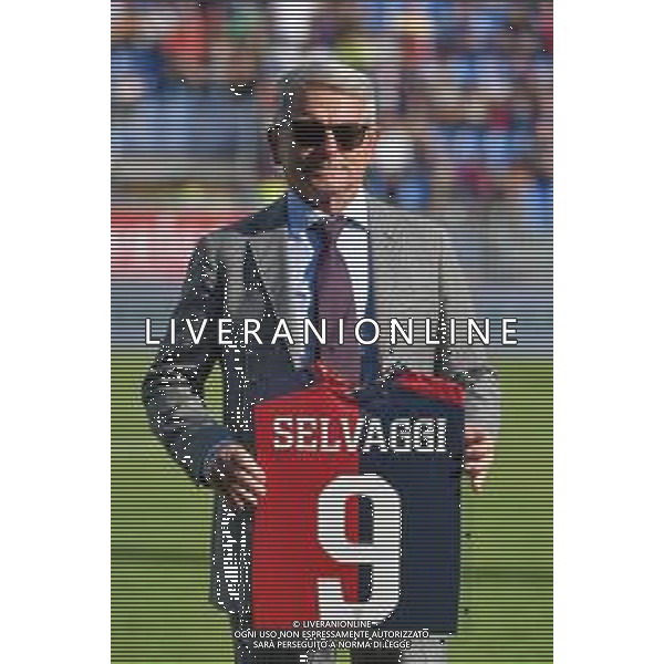 12-11-2022. Cagliari Calcio-Pisa Sporting Club 13° giornata serie BKT 2022/2023, stadio Unipol Domus Cagliari. Foto Salvatore Moi/Aldo Liverani s.a.s. Nella foto: Franco Selvaggi ex calciatore del Cagliari Calcio del 1982, ospite allo stadio Unipol Domus di Cagliari ©MOI / AGENZIA ALDO LIVERANI SAS