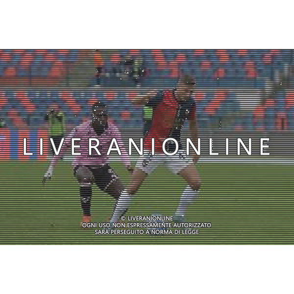 Cosenza, Italia - calcio Cosenza vs Palermo - Campionato di calcio Serie BKT 2022/2023 Stadio San Vito Marulla. Nella foto: Idriz Voca and Gomes Claudio Amarlid November 12, 2022 Cosenza, Italy - sport, soccer - Cosenza vs Palermo - Italian Football Championship League BKT 2022/2023 - San Vito-Marulla stadium. In the pic: Idriz Voca and Gomes Claudio Amarlid ©Andrea Rosito/ AGENZIA ALDO LIVERANI SAS