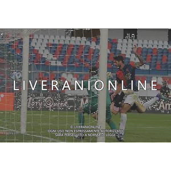 Cosenza, Italia - calcio Cosenza vs Palermo - Campionato di calcio Serie BKT 2022/2023 Stadio San Vito Marulla. Nella foto: Joaquin Larrivey gol November 12, 2022 Cosenza, Italy - sport, soccer - Cosenza vs Palermo - Italian Football Championship League BKT 2022/2023 - San Vito-Marulla stadium. In the pic: Joaquin Larrivey gol ©Andrea Rosito/ AGENZIA ALDO LIVERANI SAS